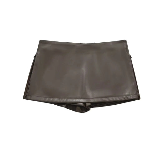 leather skirt