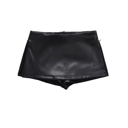 leather skirt