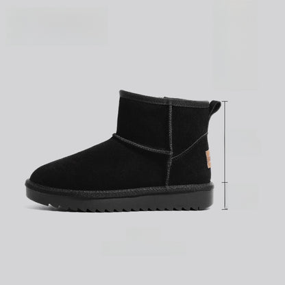 Leather snow boots