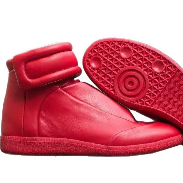 Leather sporty retro men's shoes