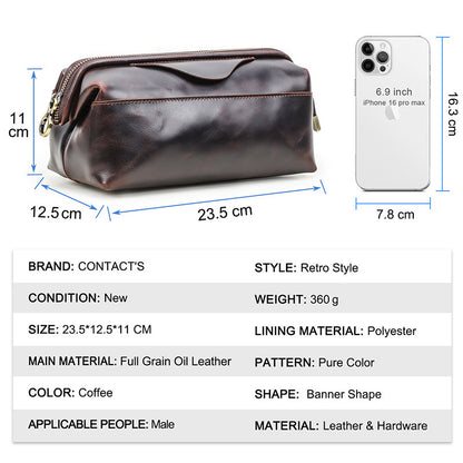Leather Storage Bag