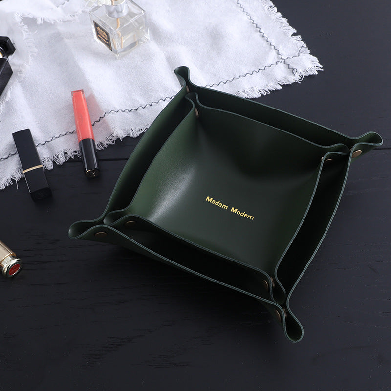 Leather Storage Box Organizer