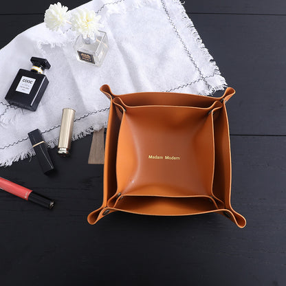 Leather Storage Box Organizer