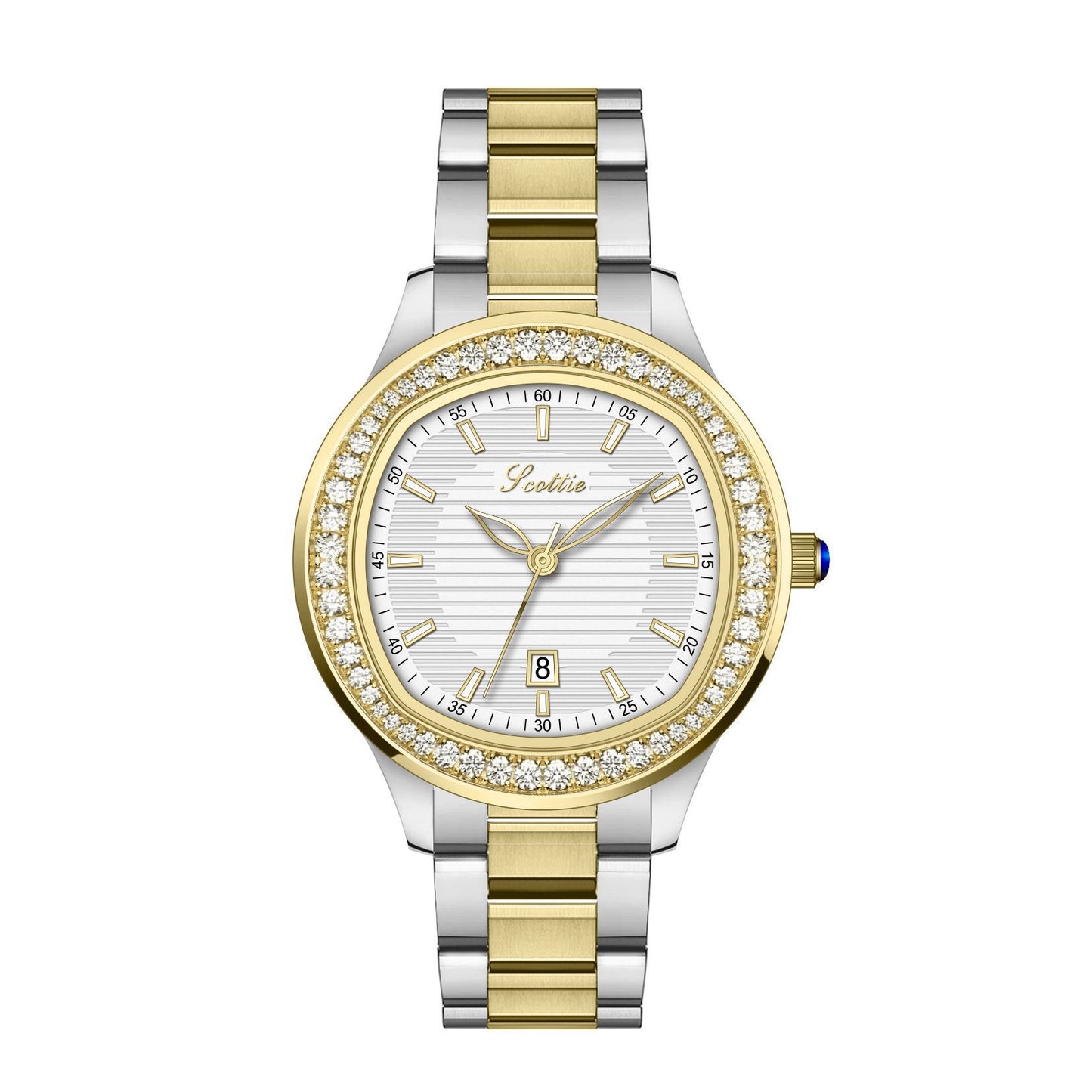 Leather strap watch