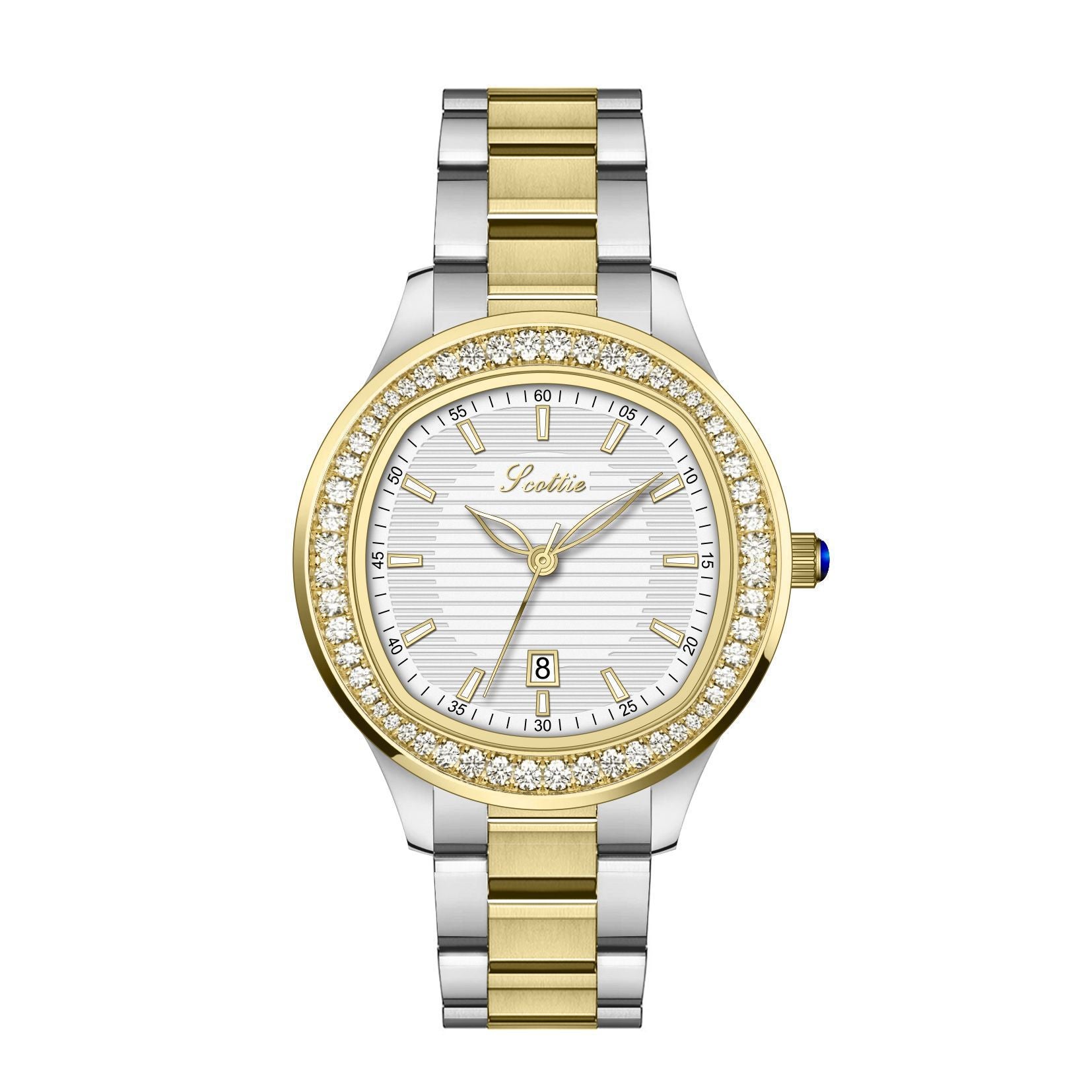 Leather strap watch