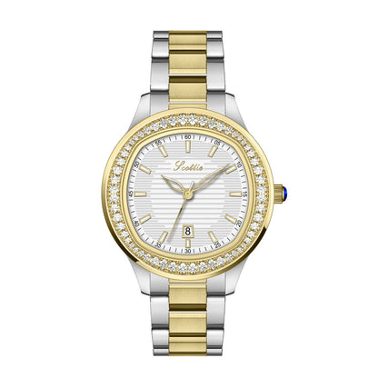 Leather strap watch