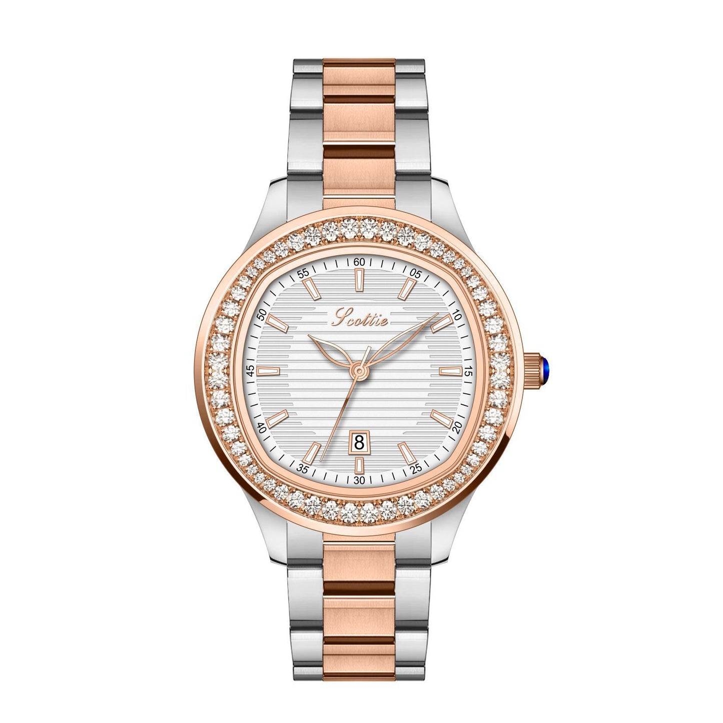 Leather strap watch