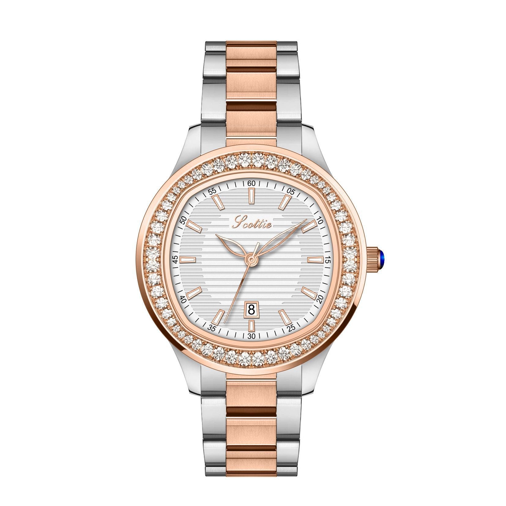 Leather strap watch