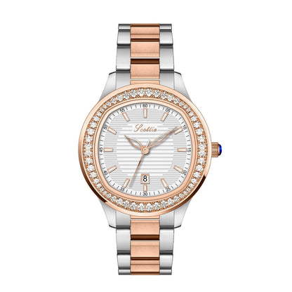 Leather strap watch