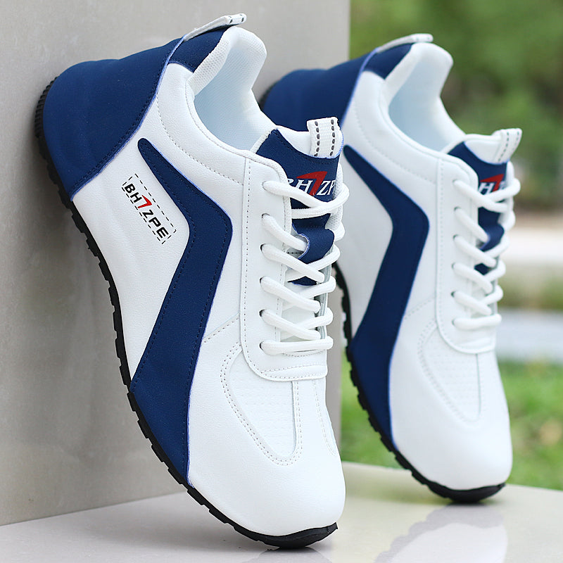 Leather surface waterproof sole sports shoes