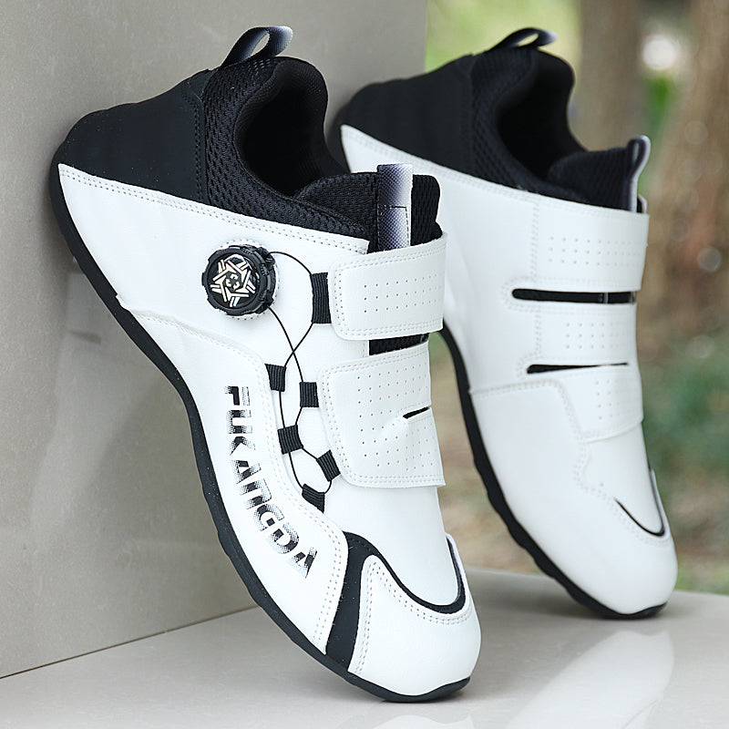 Leather surface waterproof sole sports shoes
