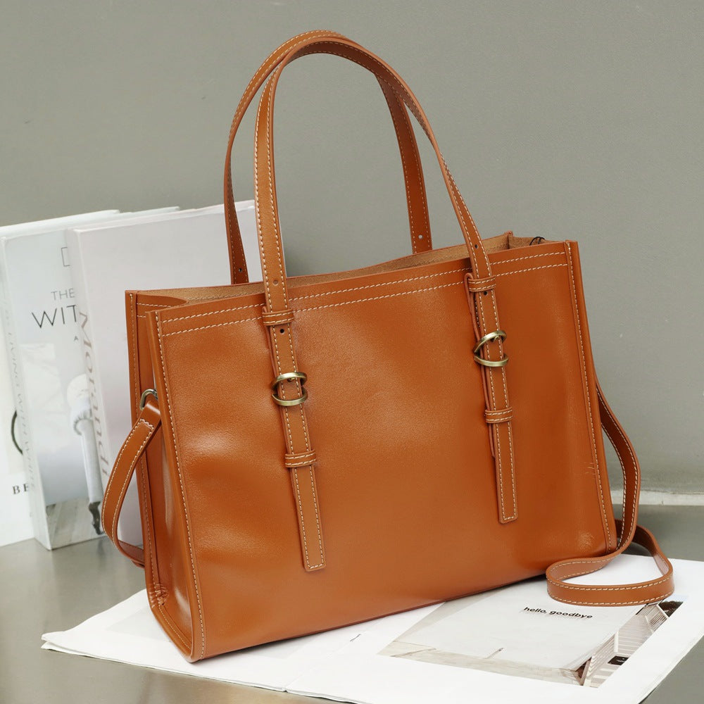 leather tote bag
