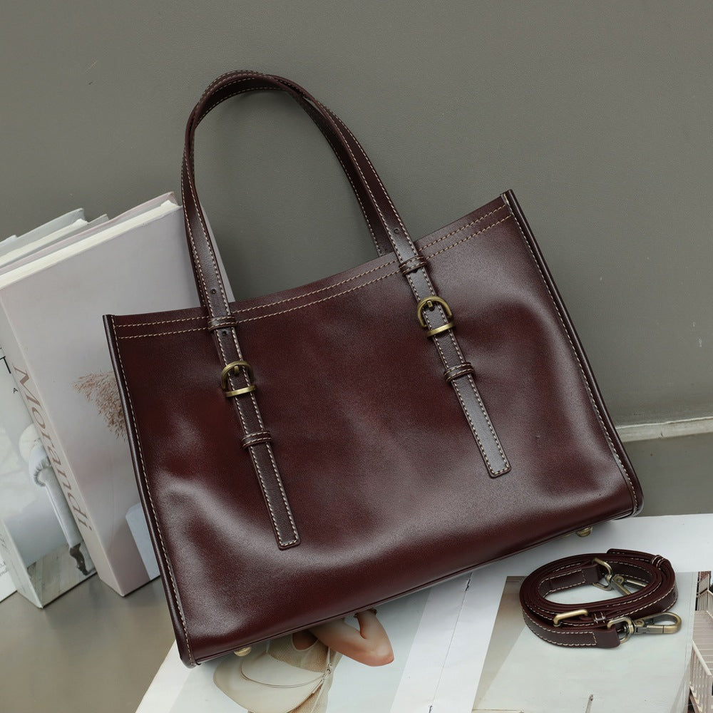 leather tote bag