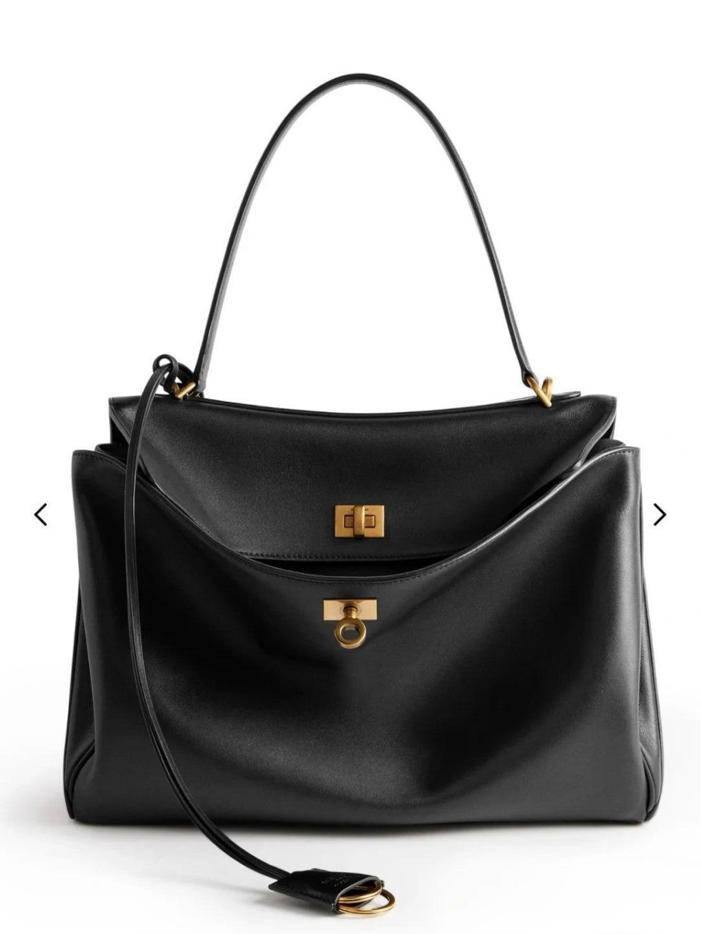 Leather tote bag