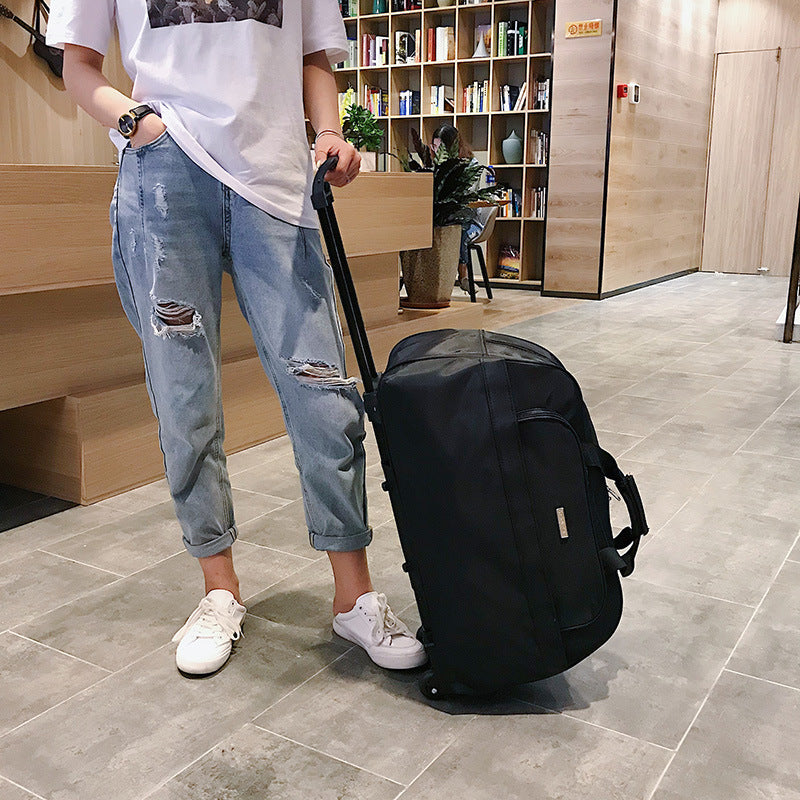Leather travel backpack for hiking and traveling