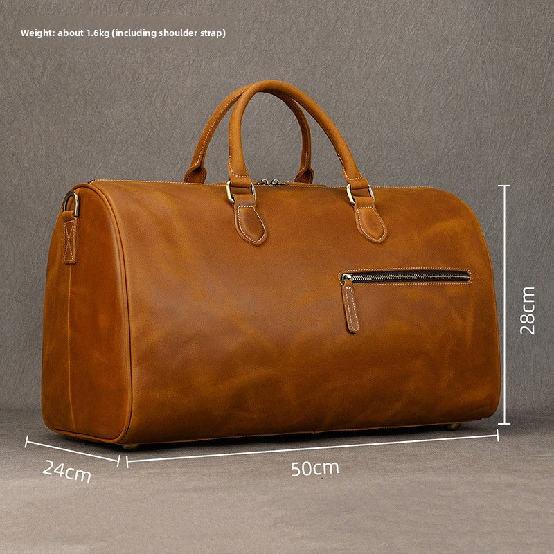leather travel bag