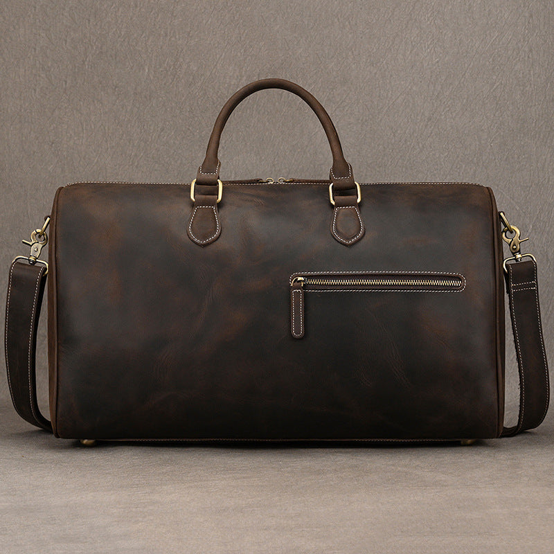 leather travel bag