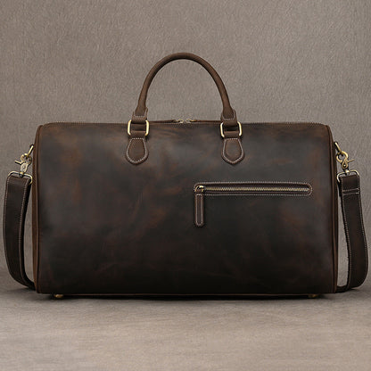 leather travel bag