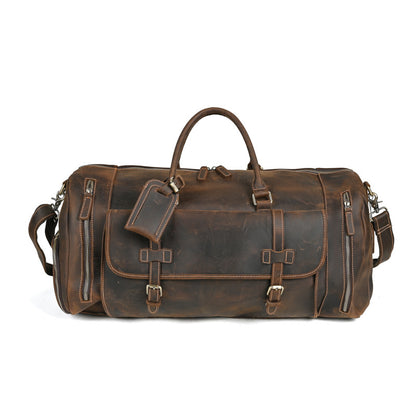 leather travel bag