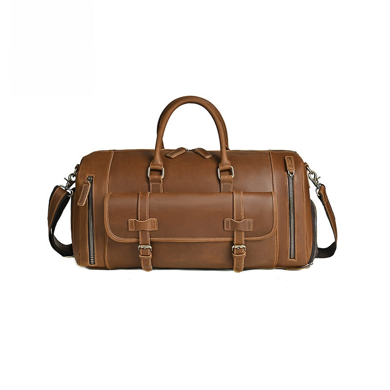 leather travel bag