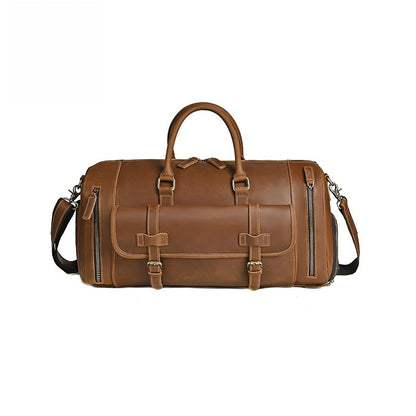 leather travel bag