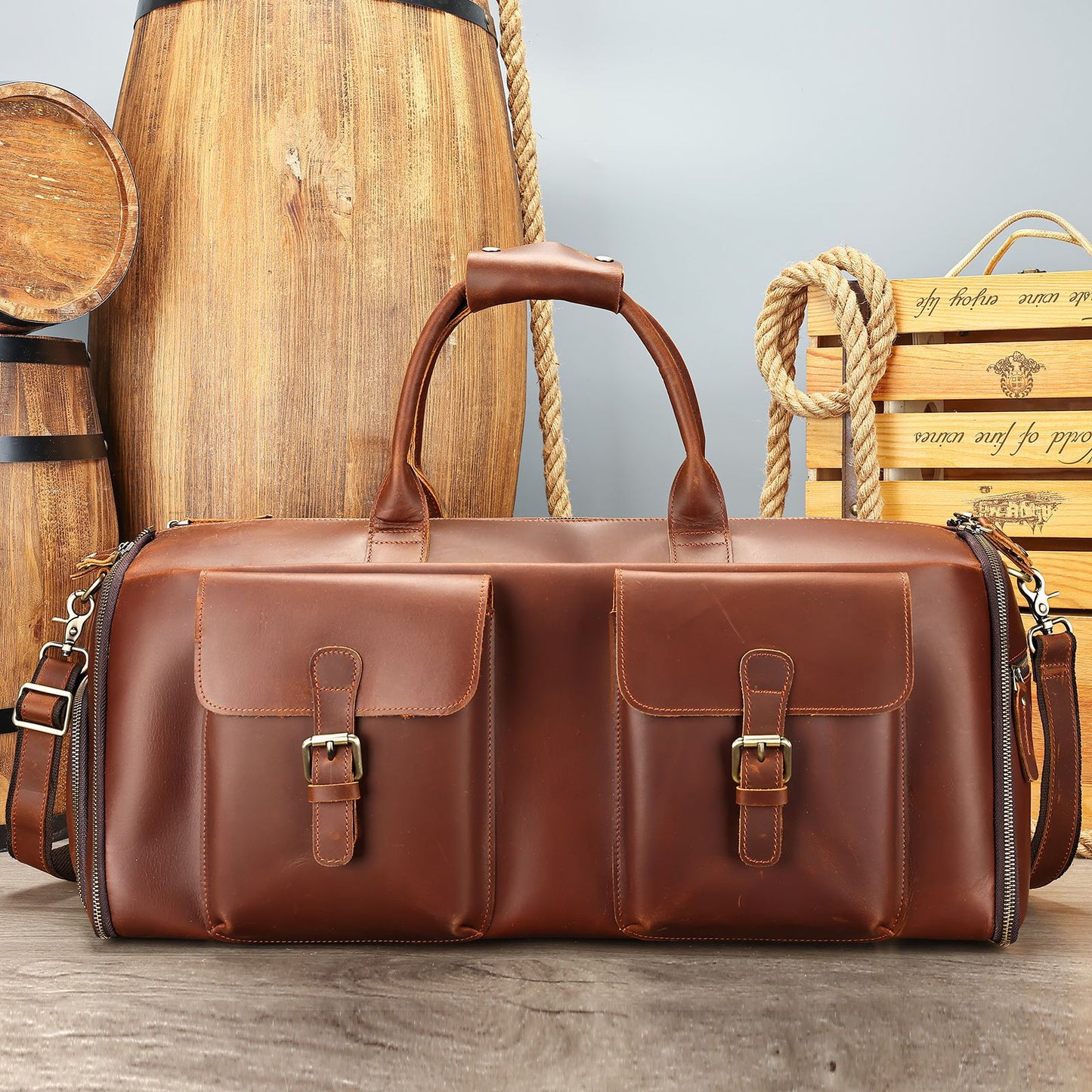 Leather Travel Bag