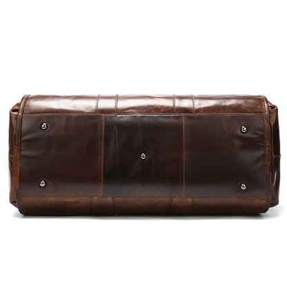 Leather travel bag