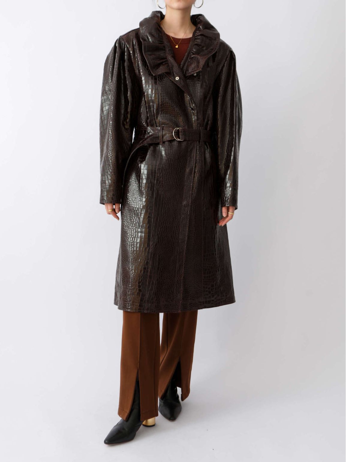 Leather Trench Coat