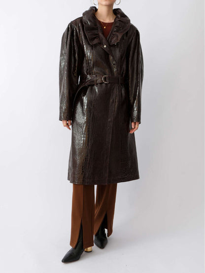 Leather Trench Coat