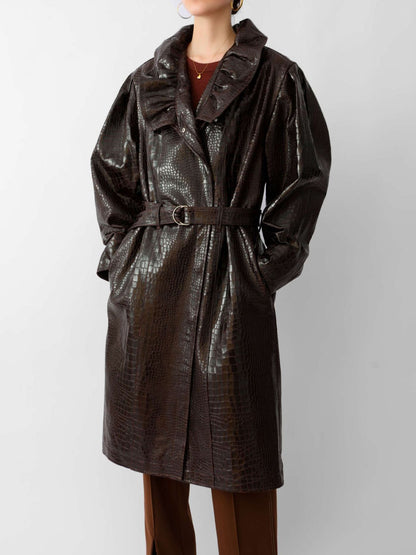 Leather Trench Coat