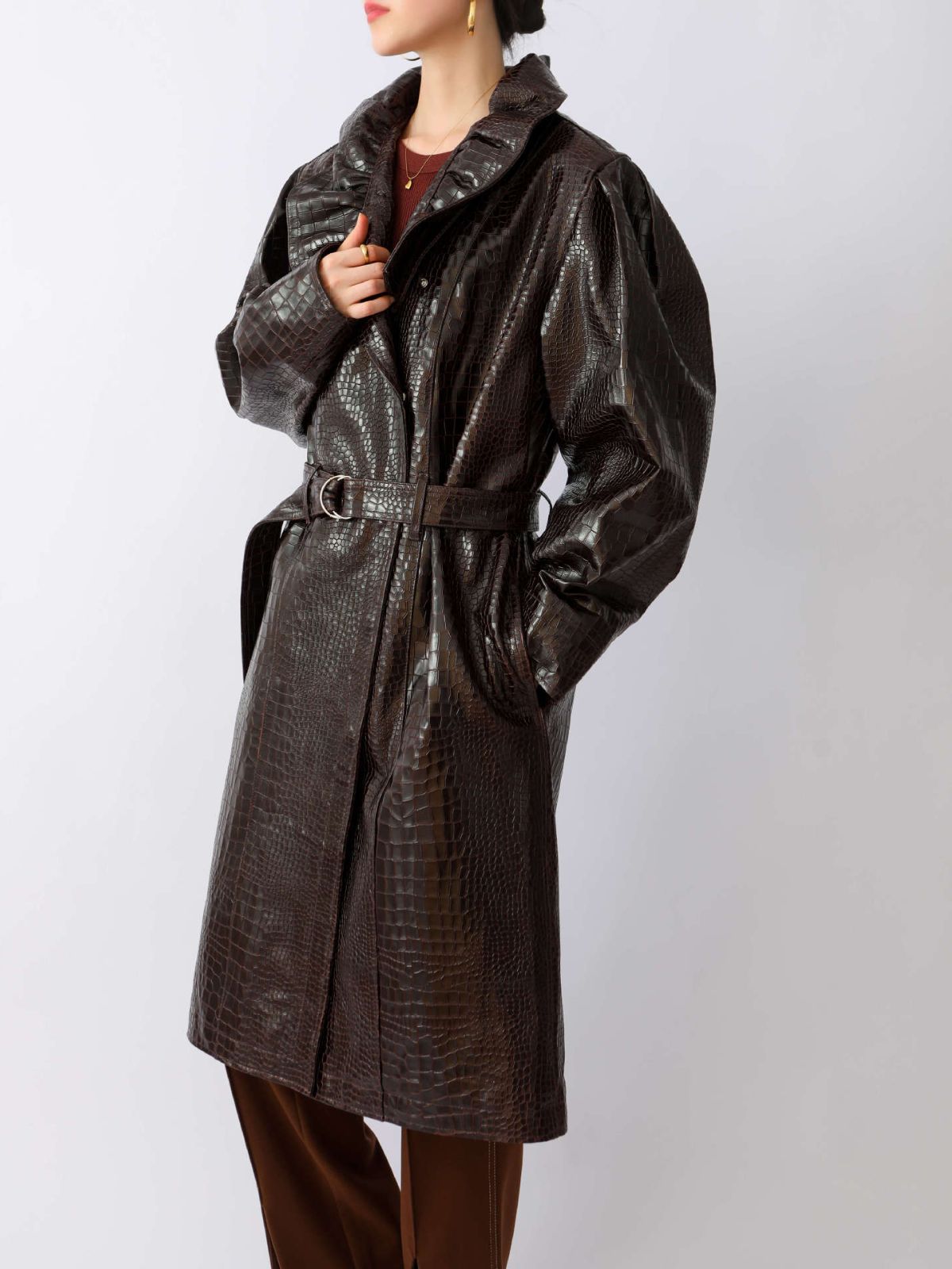 Leather Trench Coat