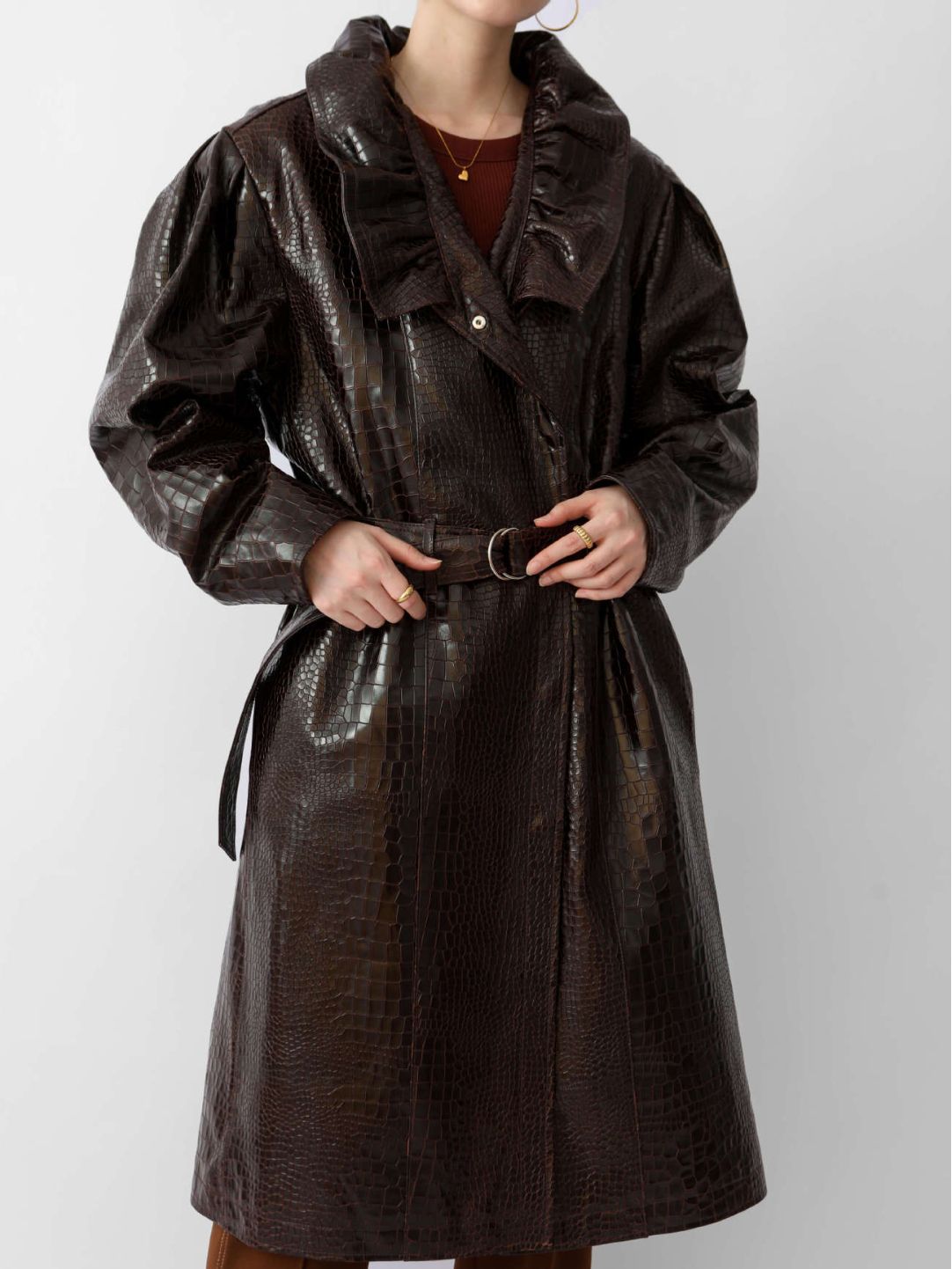 Leather Trench Coat