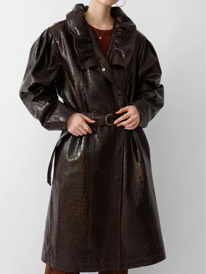 Leather Trench Coat