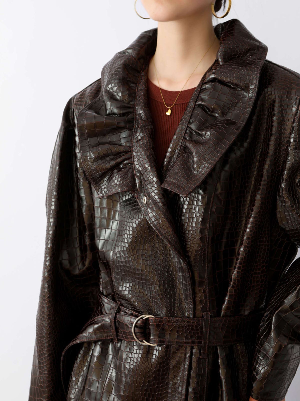 Leather Trench Coat