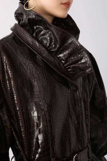 Leather Trench Coat