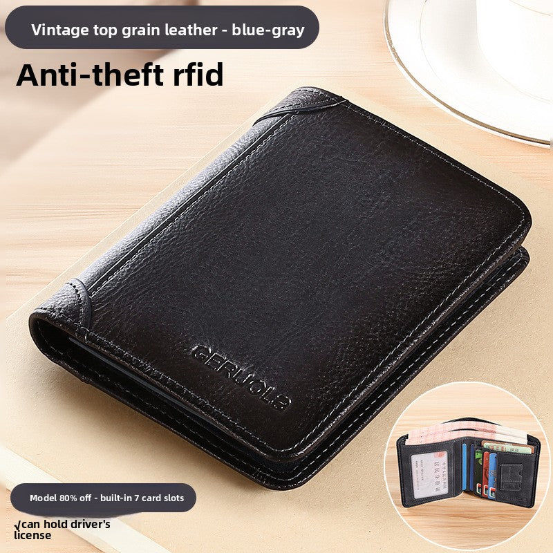 Leather wallet for men
