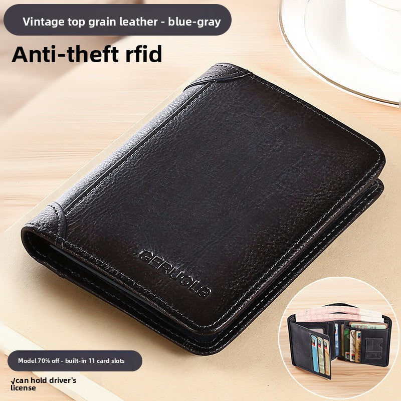 Leather wallet for men
