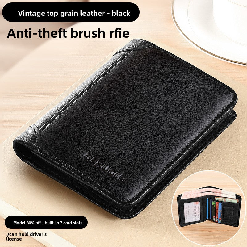 Leather wallet for men