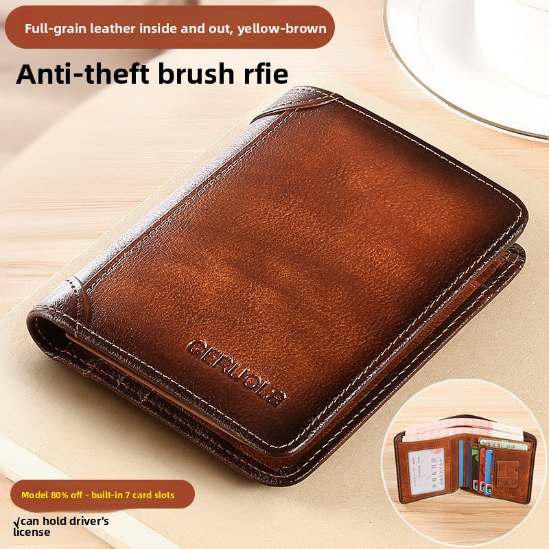 Leather wallet for men