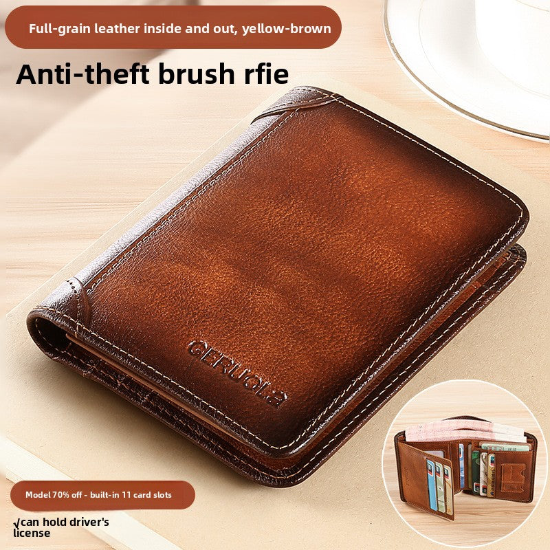 Leather wallet for men