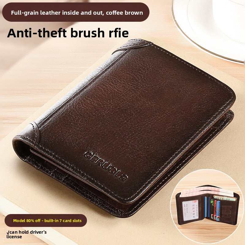 Leather wallet for men