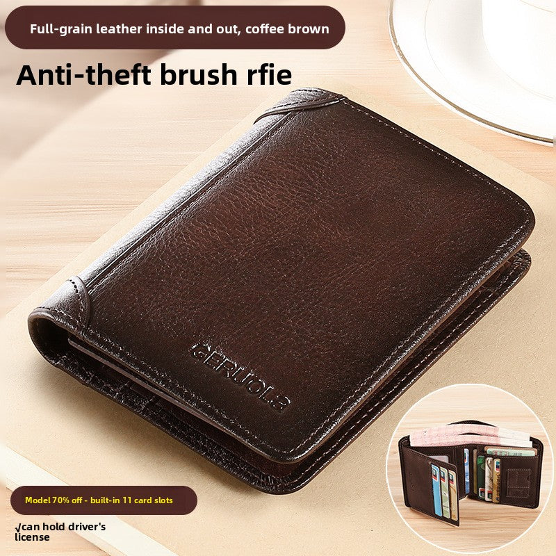 Leather wallet for men