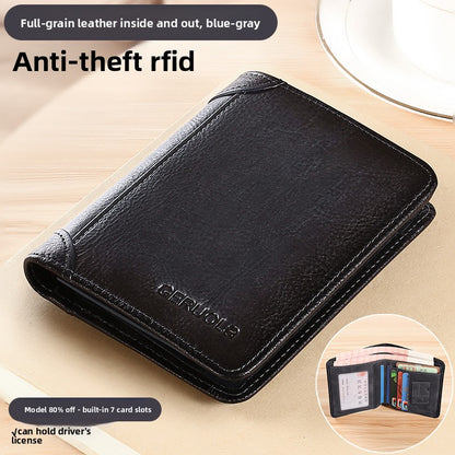 Leather wallet for men
