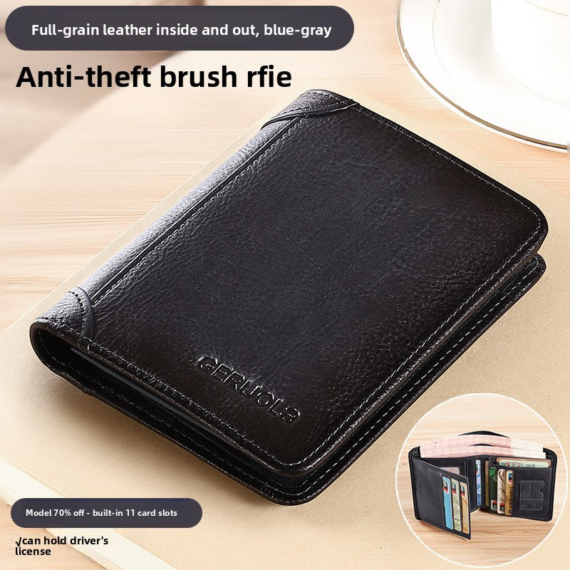 Leather wallet for men