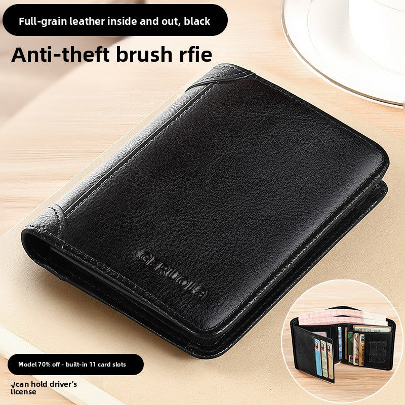 Leather wallet for men