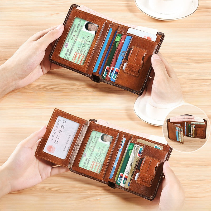 Leather wallet for men