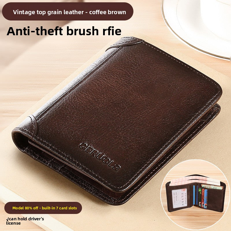 Leather wallet for men