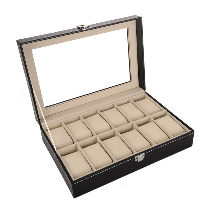 Leather watch box