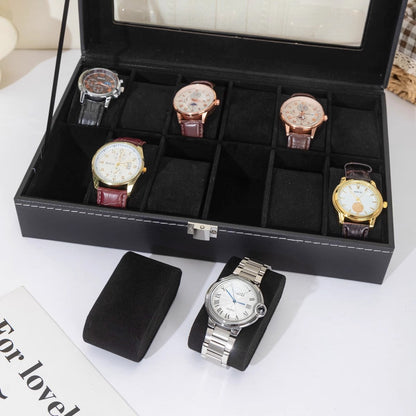 Leather watch box
