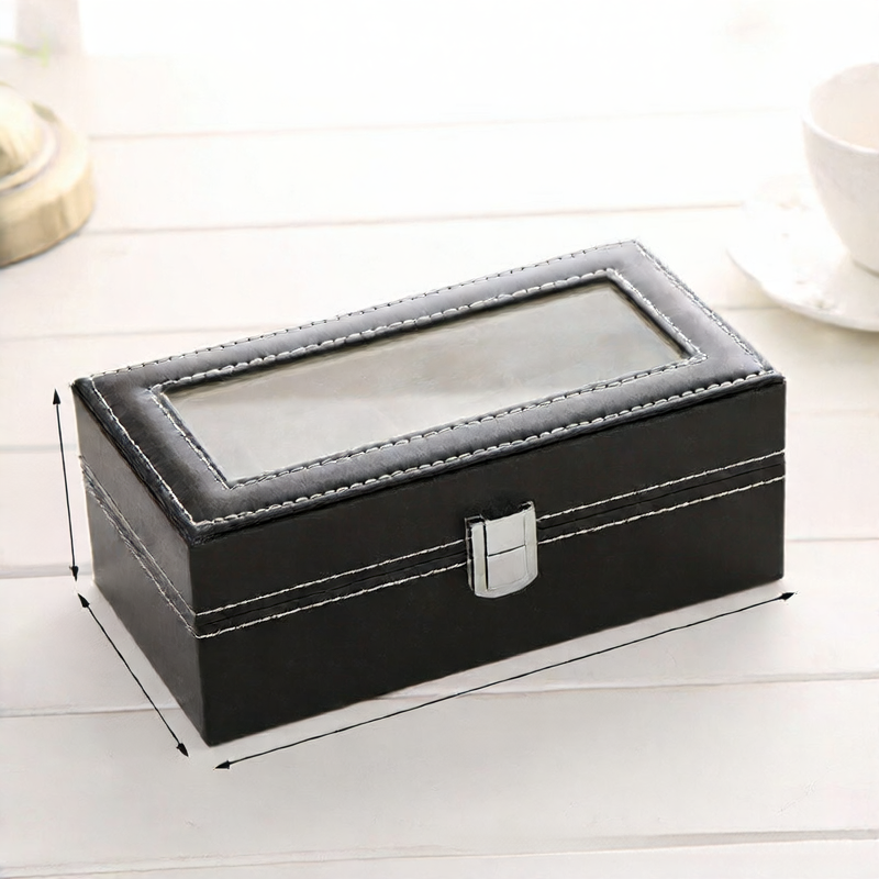 Leather watch box
